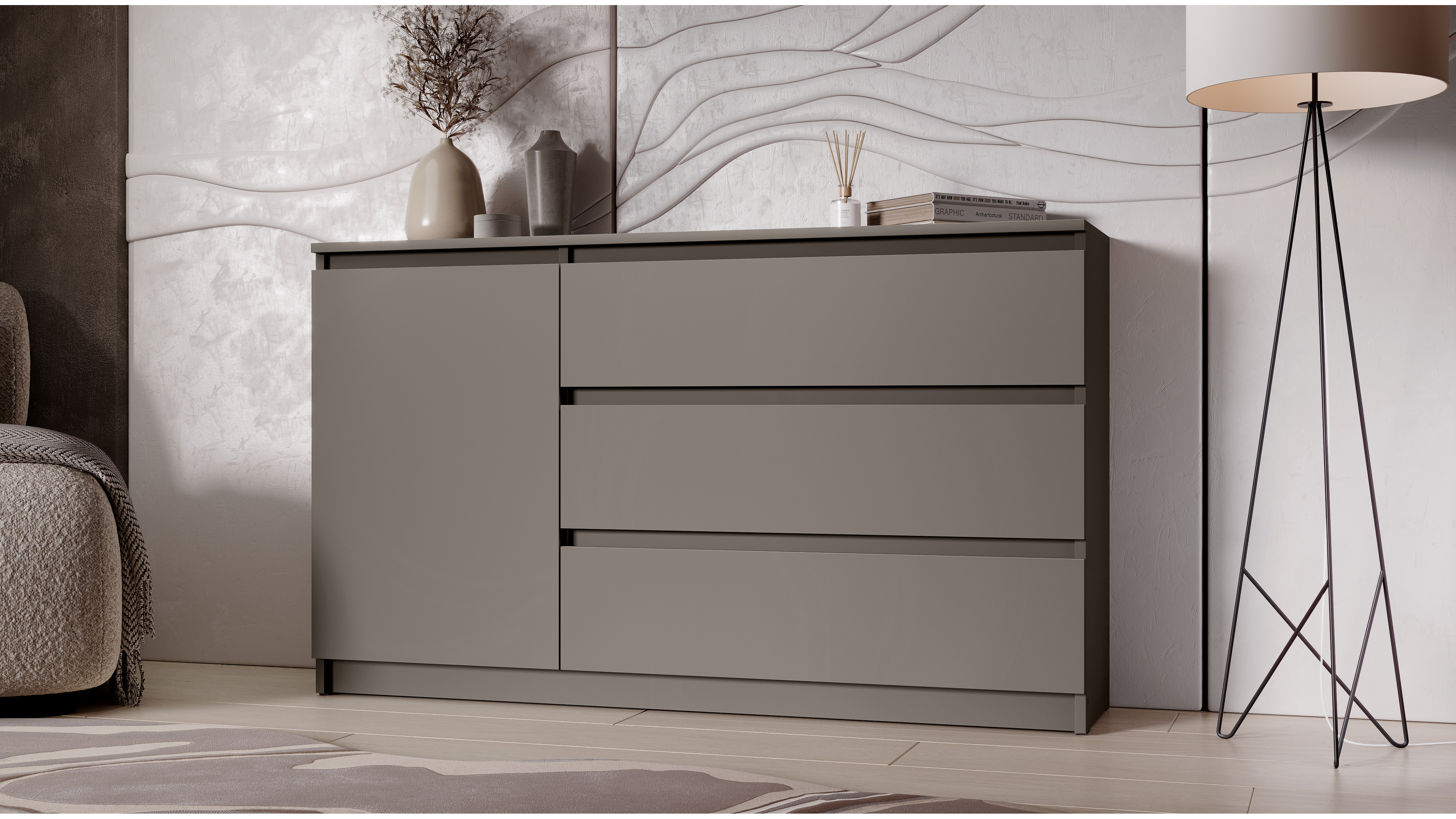 Комод "Вега" (1д 3ящ)